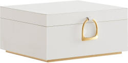 SONGMICS Ékszerdoboz, 2 szintes, kivehető ékszertartó tálcával, 20 x 24 x 11 cm, fehér (JBC165W01)