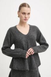 By Malene Birger gyapjú pulóver COVA meleg, női, szürke, 103003 - szürke XS