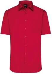 James & Nicholson (Daiber) Férfi rövid ujjú ing JN680 - Piros | 2XL (1-JN680-1760361)