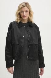 Answear. LAB rövid kabát női, fekete, átmeneti, oversize - fekete S/M - answear - 15 990 Ft