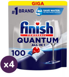 Finish Quantum All in One mosogatógép tabletta, regular (4x100 db) - beauty