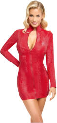 Cottelli Collection - rochie mini cu model piele de șarpe - roșu - M (27188203031) - desirel