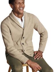 Charles Tyrwhitt Merino Shawl Neck Chunky Cardigan - Oatmeal - XL