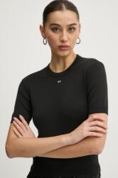 Tommy Hilfiger pamut pulóver könnyű, fekete, DW0DW19336 - fekete M