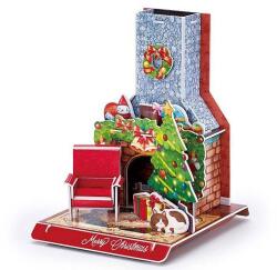 CubicFun 3D puzzle 24 db-os Karácsonyi kandalló (3D-W3153)