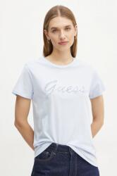 Guess pamut póló női, W5RI08 K9RM1 - kék XS