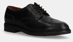 Ralph Lauren bőr félcipő Asher Wgtip fekete, férfi, 803955640002 - fekete Férfi 43