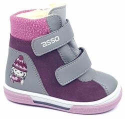 Asso bélelt vízálló téli csizma Asso-TEX (20-24 méretben) L-TEX-010-04 (20)