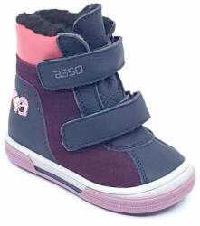 Asso bélelt vízálló téli csizma Asso-TEX (20-24 méretben) L-TEX-010-03 (22)