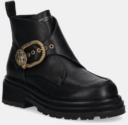 Kurt Geiger London bőr csizma Mayfair Chunky Boot fekete, női, platformos, 3437900109 - fekete Női 40