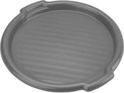 DOMOTTI Tava rotunda cu manere 35.5x3cm, gri, Clever (229029) Tava