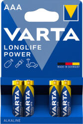 VARTA Longlife Power Alkáli Mikro Elem AAA B4