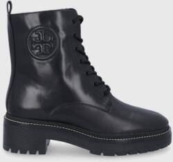 Tory Burch bakancs Miller fekete, női, lapos talpú - fekete Női 41