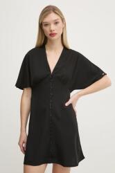 Tommy Hilfiger ruha fekete, mini, testhezálló, DW0DW20187 - fekete S - answear - 30 990 Ft