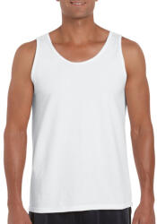 Gildan Softstyle ujjatlan férfi pamut póló, Gildan GI64200, White-XL (gi64200wh-xl)