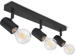 KOLORENO Corp de iluminat aplicat perete-tavan E27 LED Halo x3 - Negru (HALO-X3-CZ)