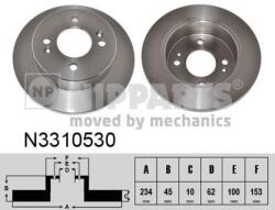 NIPPARTS Disc frana NIPPARTS N3310530 - automobilus