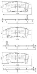 NIPPARTS set placute frana, frana disc NIPPARTS J3612019 - automobilus