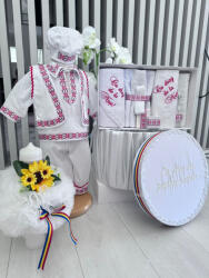 Magazin Traditional Set Traditional Botez - Costumas+Trusou+Cutie+Lumanare Baiat Adan