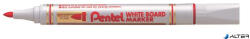 Pentel Táblamarker, 4, 2 mm, kúpos hegy, PENTEL, piros (MW85-BE) - alter