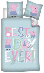 Peppa malac Best Day ágyneműhuzat 140×200cm, 63×63 cm microfibre