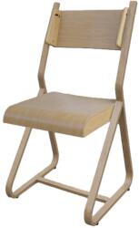 Komp-szék Kft Állítható magasságú irodai szék, kárpitozott, állítható és dönthető háttámlával. Növőszék. Gerincvédő, ergonomikus, favázas