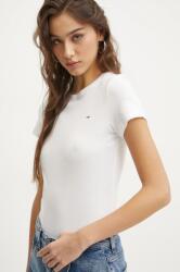 Tommy Jeans pamut póló női, fehér, DW0DW20459 - fehér XS - answear - 14 990 Ft
