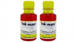 Ink-Mate Pachet Flacon Refill Cerneala Ink-Mate 2X 100ml Yellow HP CN048AE (951XL) si Pix Schneider