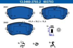 ATE set placute frana, frana disc ATE 13.0460-3703.2 (13.0460-3703.2)