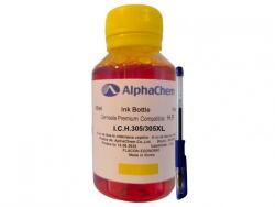 Alphachem Set Flacon Cerneala AlphaChem Compatibil HP (305) 1x100ml 3YM60AE Galben si Pix CNX201