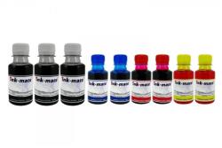 Ink-Mate Pachet Flacon Refill Cerneala Ink-Mate 3X 100ml Negru HP CN621AE (970), 2X 100ml Cyan HP CN622AE (971), 2X 100ml Magenta HP CN623AE (971), 2X 100ml Yellow HP CN624AE (971) si Pix Schneider