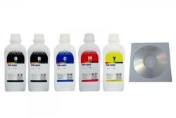 Ink-Mate Set Flacon Cerneala Ink-Mate Compatibil Canon 2x1000 GI-46BK Negru 1x1000 GI-46C Cyan 1x1000 GI-46M Magenta 1x1000 GI-46Y Galben, 5buc Cdr Maxell cu plic