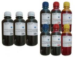 Alphachem Pachet Flacon Cerneala AlphaChem HP (GT51XL/GT52) 3x200ml X4E40AE Negru 2x200ml M0H54AE Cyan 2x200ml M0H55AE Magenta 2x200ml M0H56AE Galben si pix Schneider