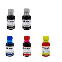 Ink-Mate Pachet Flacon Refill Cerneala Ink-Mate 2X 100ml Negru HP J3M71A (981A), 1X 100ml Cyan HP J3M68A (981A), 1X 100ml Magenta HP J3M69A (981A), 1X 100ml Yellow HP J3M70A (981A) si Pix Schneider