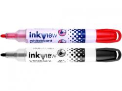 uni Set Marker tabla Uni-Ball InkView negru si rosu non-toxic