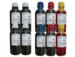 Alphachem Pachet Flacon Cerneala AlphaChem HP (940XL) 4x200ml C4906AE Negru 2x200ml C4907AE Cyan 2x200ml C4908AE Magenta 2x200ml C4909AE Galben si pix Schneider