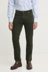 Tommy Hilfiger kordbársony nadrág zöld, egyenes, MW0MW36696 - zöld 33/32