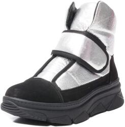 PASS Collection Botine dama casual, piele naturala intoarsa, T29267-1-1 18-Z