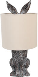 Clayre & Eef Veioza polirasina maro textil bej Iepuras 20x43 cm E27 (6LMC0099VBE)