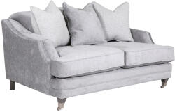 London House Canapea Belvedere 2 locuri catifea Chenille Gri (VL152) Canapea