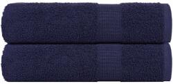 vidaXL Кърпи за баня FROGN 2 бр. тъмносини 100x150 см 360 г/м2 (136788)