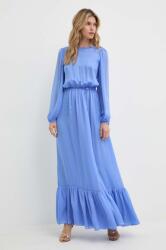 Luisa Spagnoli selyem ruha RUNWAY COLLECTION maxi, harang alakú, 541114 - kék L