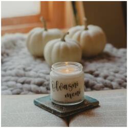 More Light Candle Illatgyertya 100% natúr szójaviaszból - 20-22 órás 120ml - Rozmaring és citrom illattal - "Olvasni menő" felirattal