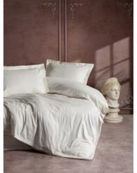 Cottonbox Lenjerie de pat King bumbac 100% Premium Satin Deluxe Cotton Box, Stripe Ekru Lenjerie de pat