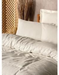 Cottonbox Lenjerie pat dublu 100% bumbac ranforce 4 piese model Plaid Cream, Cotton Box Lenjerie de pat