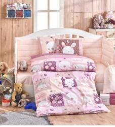 Hobby Set lenjerie de patut pentru copii, bumbac poplin, 100 x 150, Hobby Snoopy Pink Lenjerie de pat