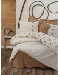 Cottonbox Lenjerie de pat dublu 6 piese 100% bumbac ranforce Cotton Box, Nomi Beige Lenjerie de pat