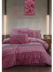Victoria Lenjerie de pat dublu polycotton 100% Victoria Oyku Bordo Lenjerie de pat