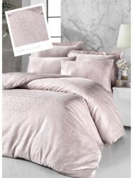 Victoria Lenjerie de pat dublu bumbac 100% Jacquard Satin Deluxe Victoria Valeria Cream Lenjerie de pat