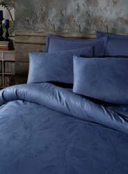 Şaheser Lenjerie de pat dublu premium King Supreme tesatura jaquard Saheser, Ludano Dark Blue Lenjerie de pat